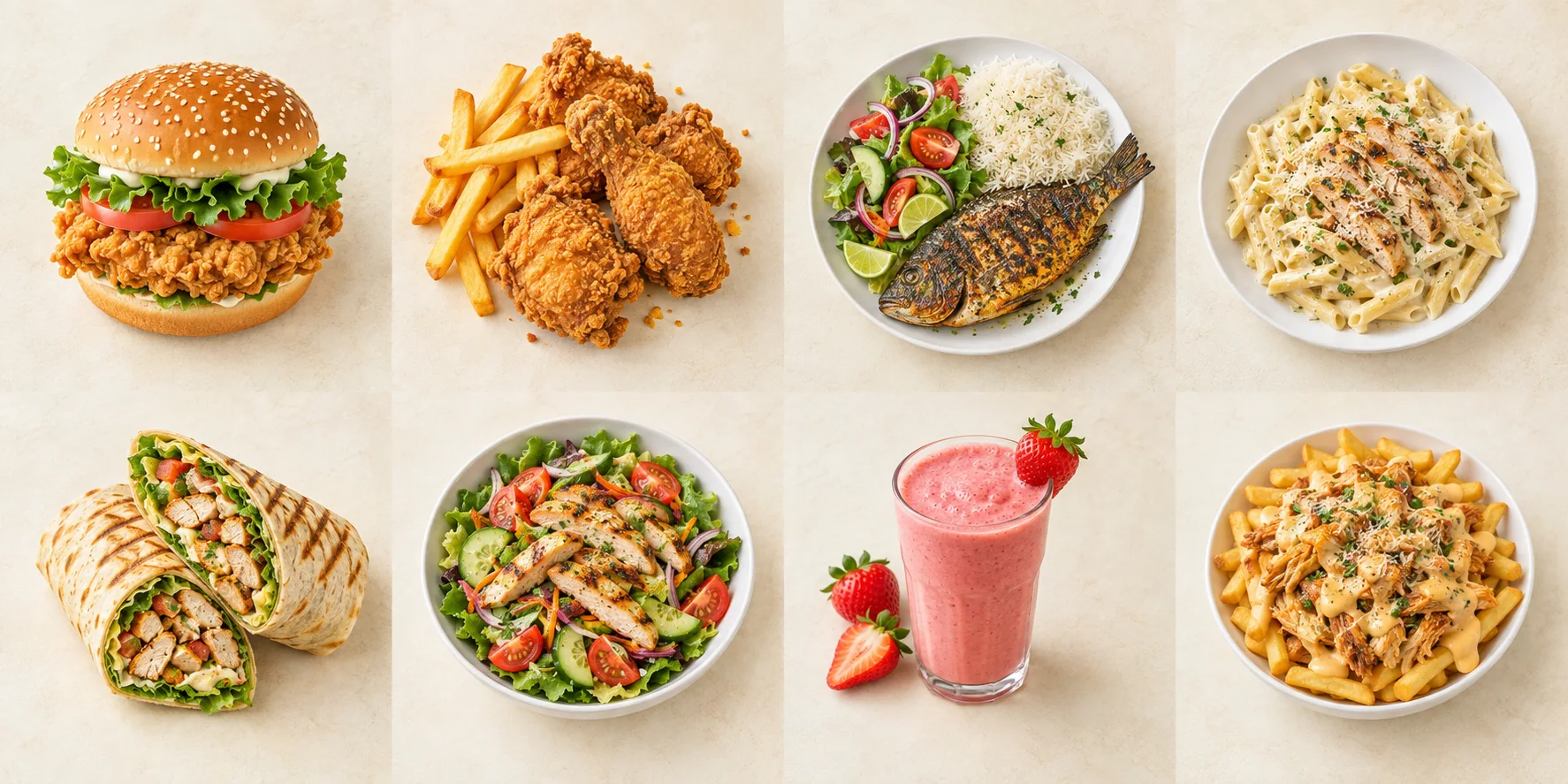 Chicken Burger — illustrative serving suggestion